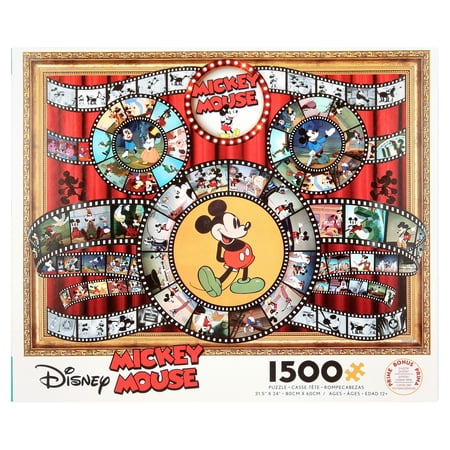 Ceaco 1500-Piece Disney Mickey Mouse Movie Reels Interlocking Jigsaw Puzzle