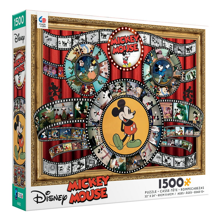 Ceaco 1500-Piece Disney Mickey Mouse Movie Reels Interlocking Jigsaw Puzzle  