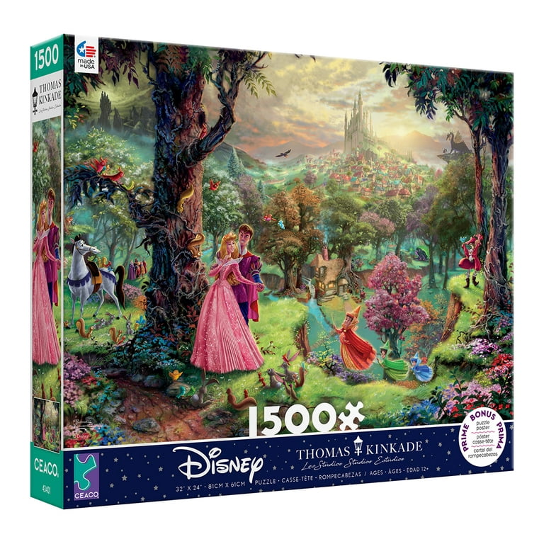 Ceaco - 1500PC Assortment - Thomas Kinkade - Disney - Sleepy
