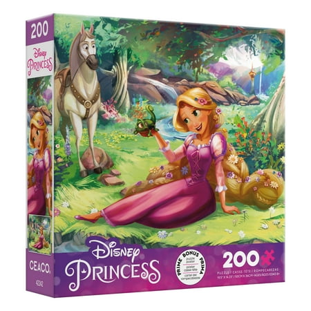 Ceaco 200-Piece Disney Friends Rapunzel and Pascal Tangled Interlocking Jigsaw Puzzle