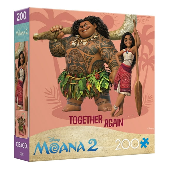 Ceaco 200 Piece Moana 2, Together Again Interlocking Jigsaw Puzzle