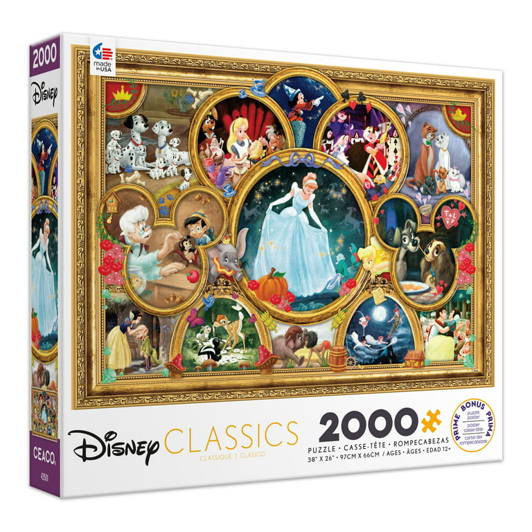 Ceaco 2000-Piece Disney Classics Interlocking Jigsaw Puzzle 
