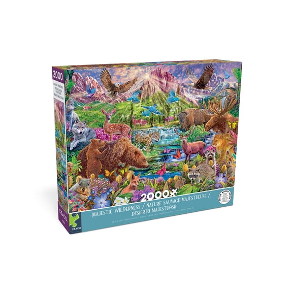 Ceaco 2000 Piece Majestic Wilderness (Steve Sundram) Interlocking Jigsaw Puzzle