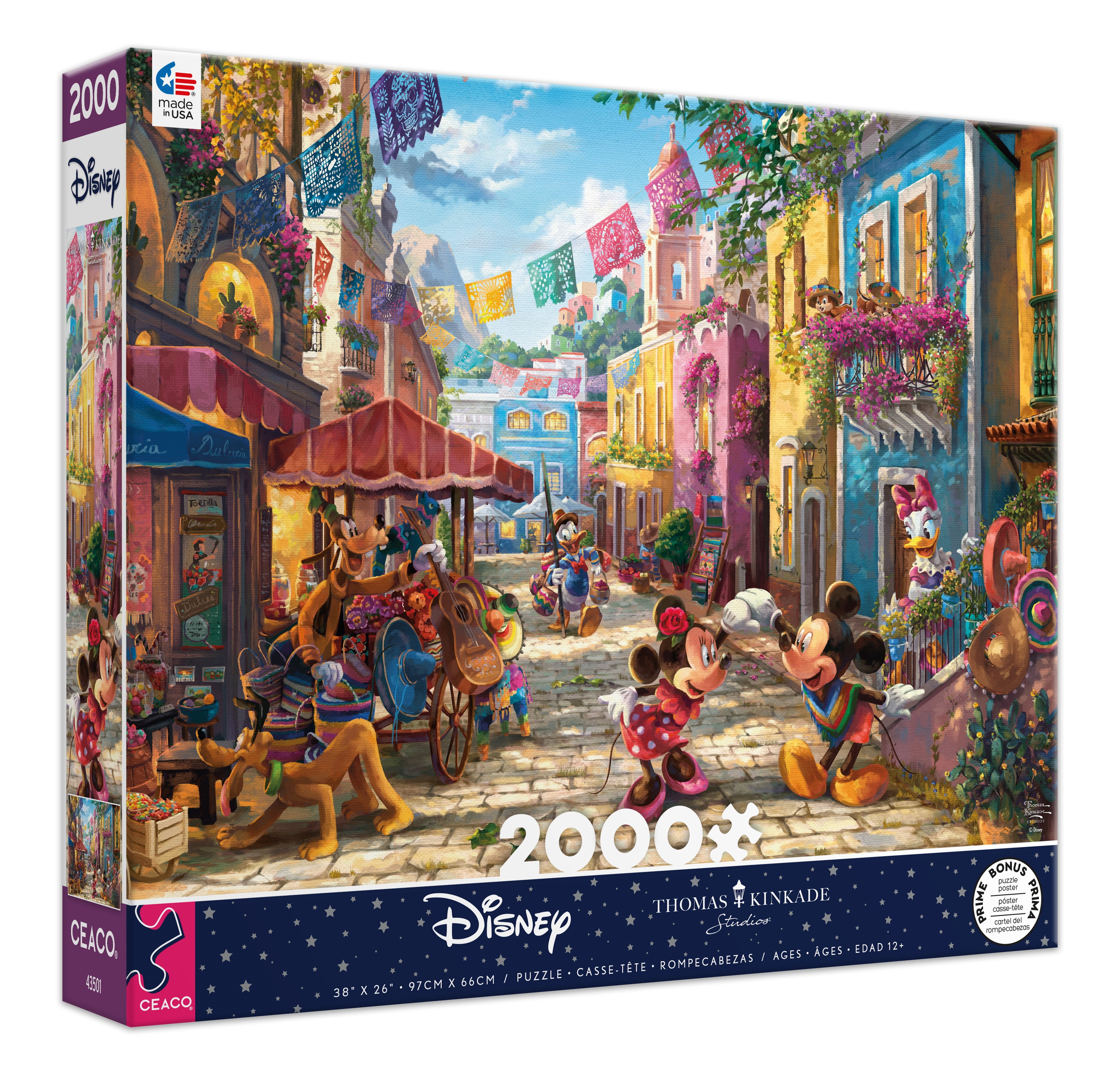 Ceaco 2000-Piece Disney Classics Interlocking Jigsaw Puzzle 