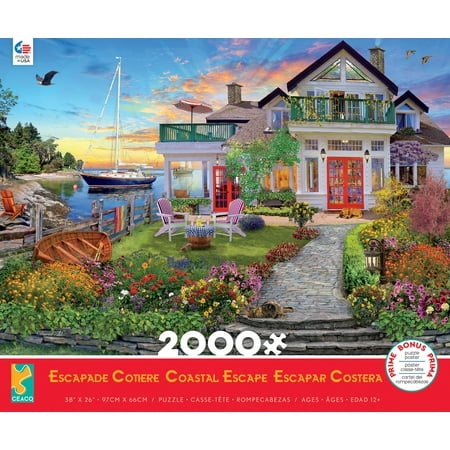 Ceaco - 2000PC Assortment - David Maclean - Coastal Escape - 2000 Piece Jigsaw Puzzle
