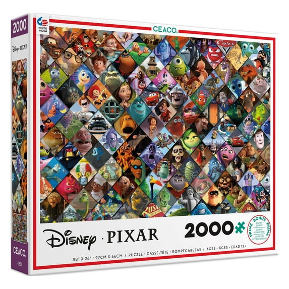 Ceaco - 2000PC Assortment -Disney/Pixar - Pixar Clips - 2000 Piece Jigsaw Puzzle