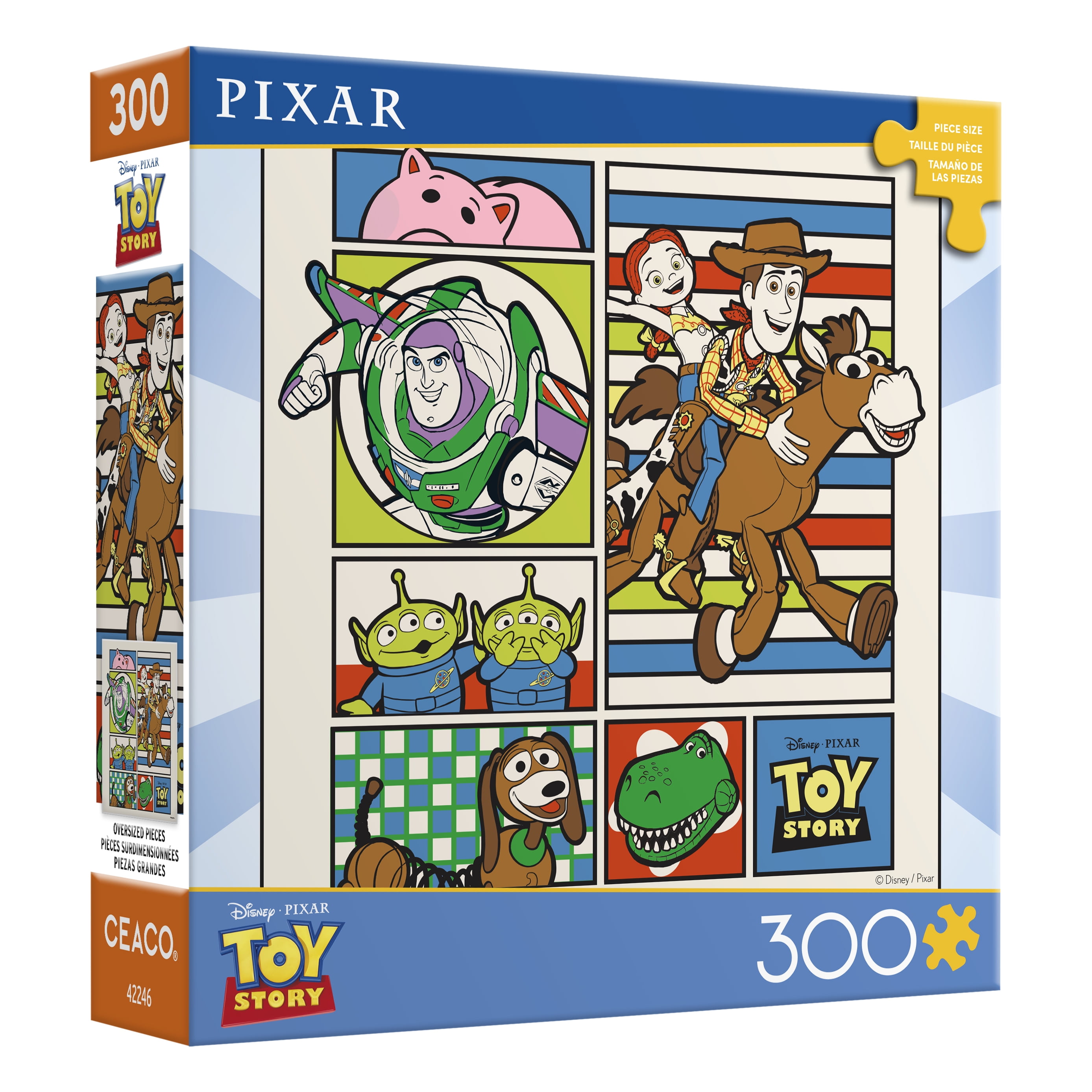 Ceaco 300 Piece Cozy Toy Story Comic Jigsaw Puzzle with Bonus