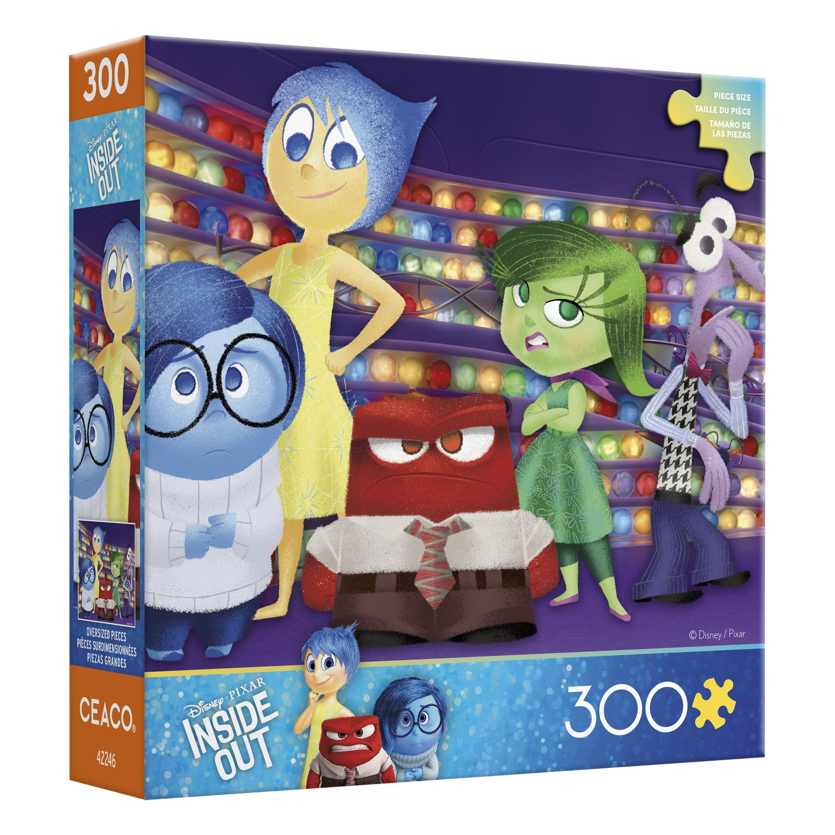 Ceaco 300 Piece Inside Out Characters Interlocking Jigsaw Puzzle