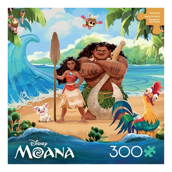 Ceaco 300 Piece Moana and Maui Scenic Interlocking Jigsaw Puzzle