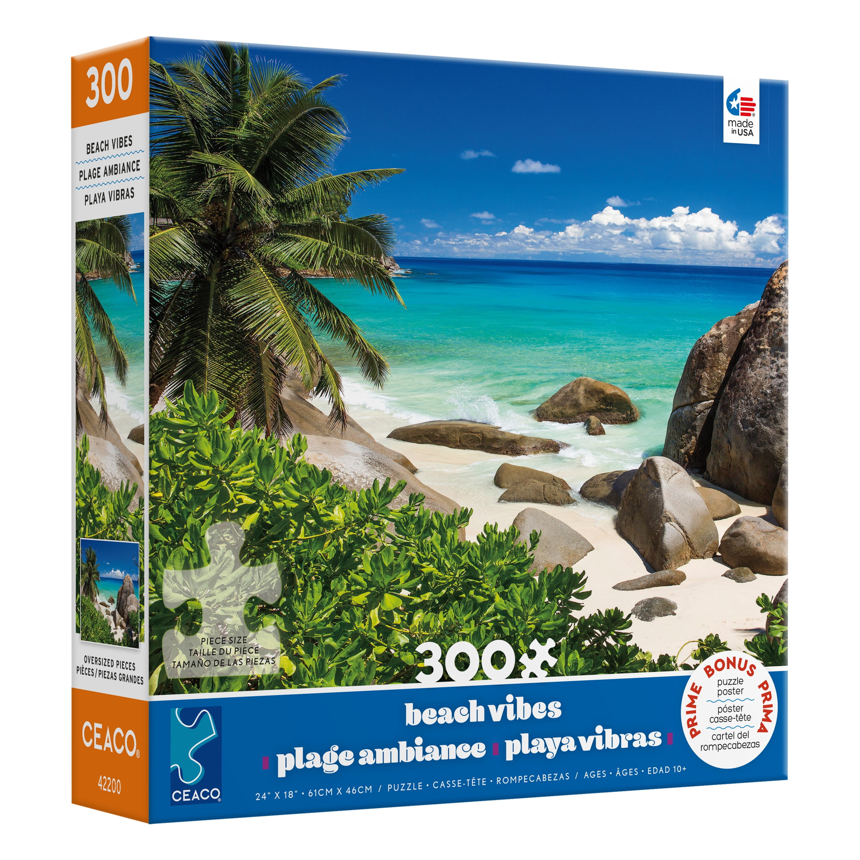 Ceaco 300-Piece Scenic Photography Beach Vibes Seychelles