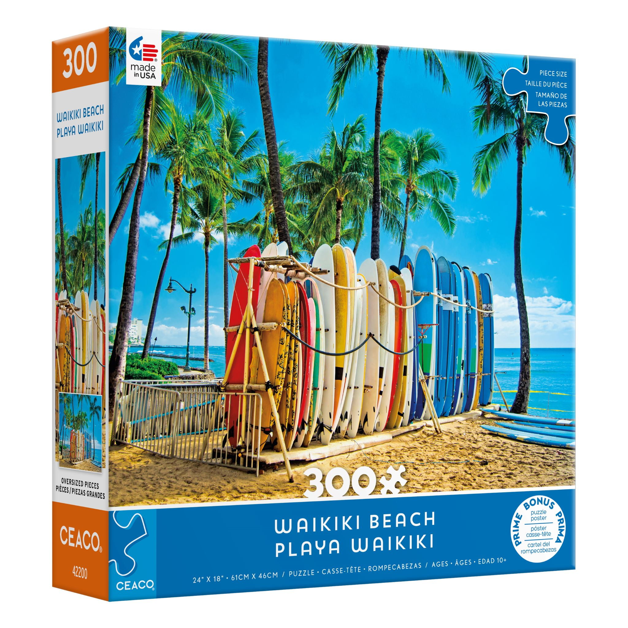 Ceaco - Scenic Photo - Waikiki Beach - 300 Piece Jigsaw Puzzle