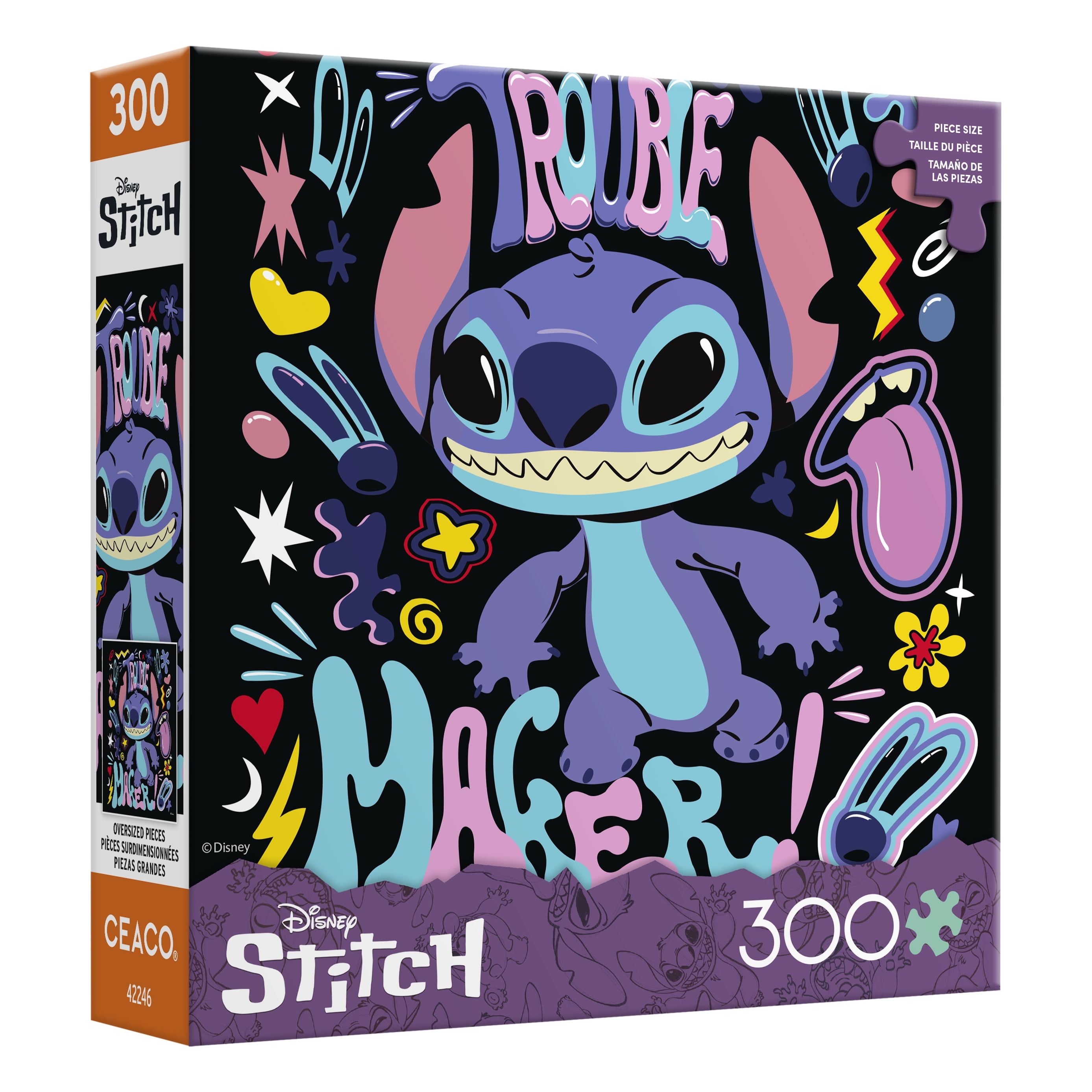 Ceaco 300 Piece Stitch Trouble Maker Creative Colorful Jigsaw