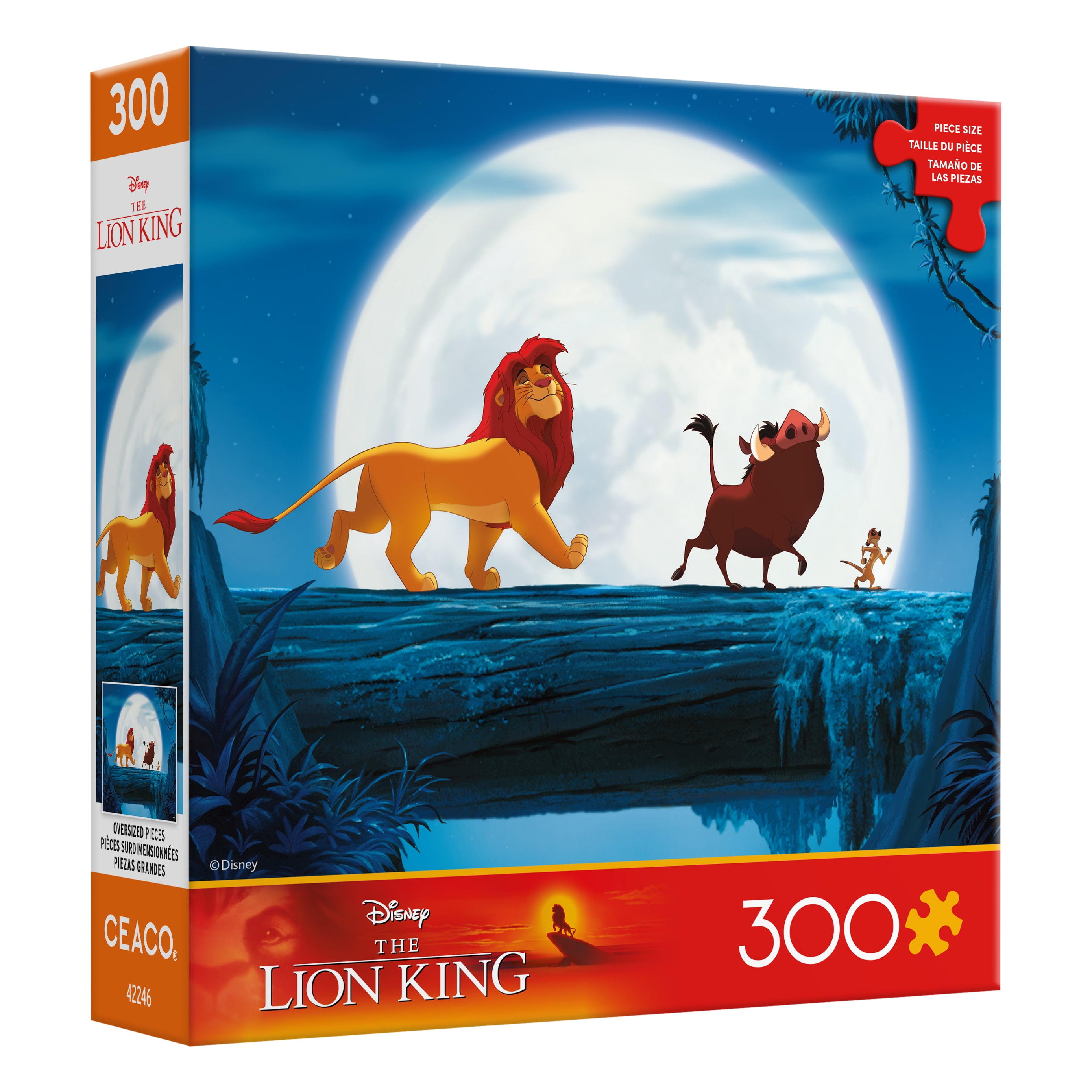Ceaco Disney The Lion King Evening Walk 300-Piece Interlocking Jigsaw Puzzle for Children Ages 14+
