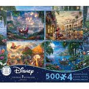 Ceaco - Thomas Kinkade - Disney - Princess Collection - Four 500 Piece  Interlocking Jigsaw Puzzle