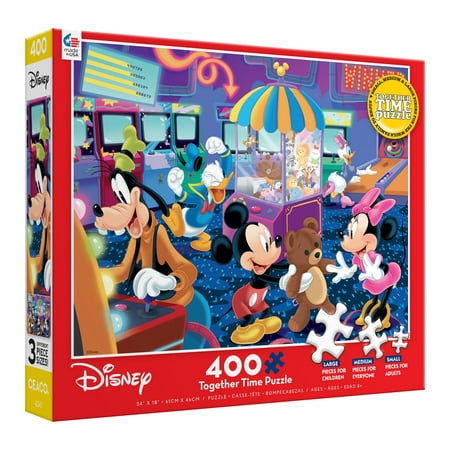 Ceaco 400-Piece Disney Together Time Arcade Interlocking Jigsaw Puzzle