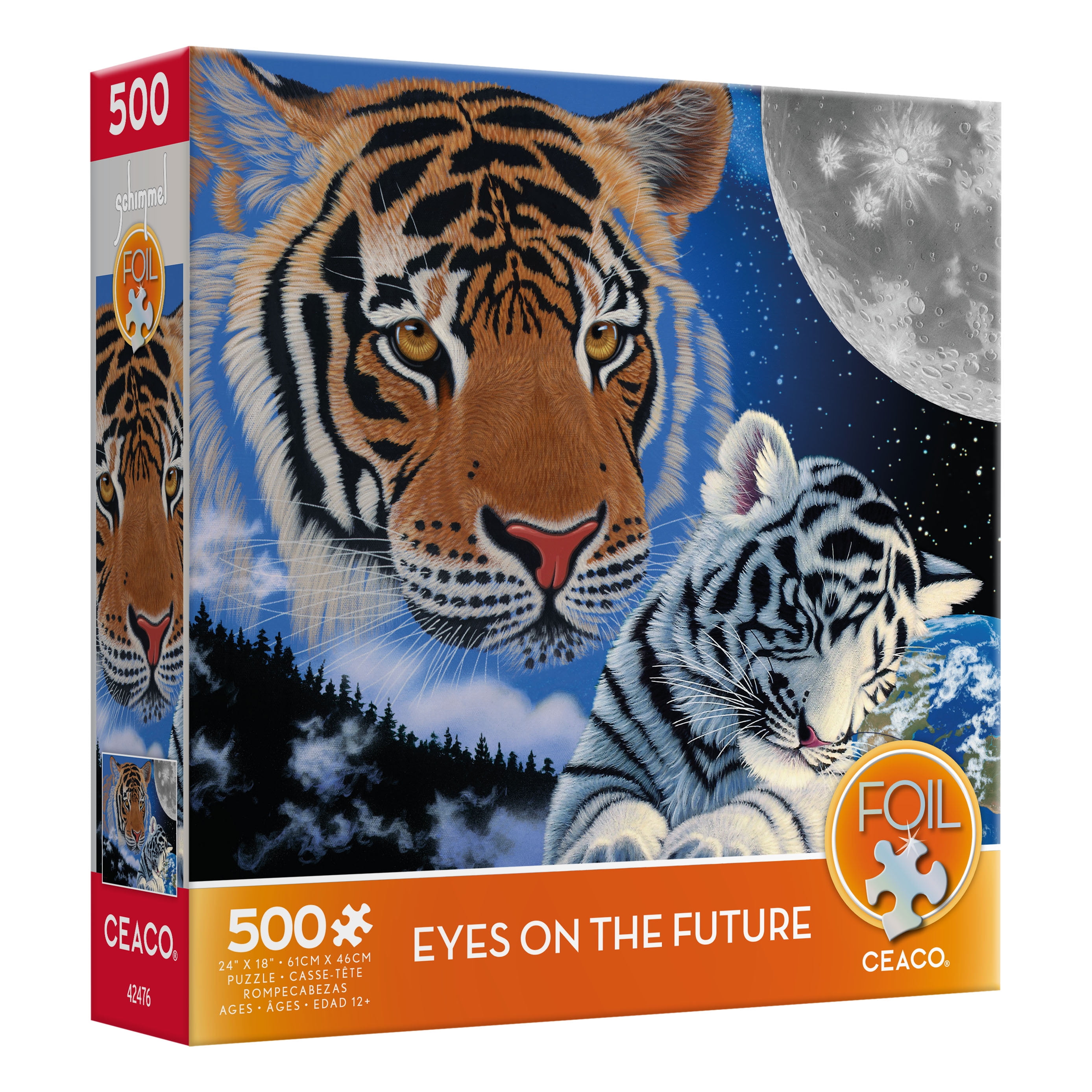 Ceaco 500 Piece Foil Schimmel Eyes on the Future Interlocking Jigsaw Puzzle
