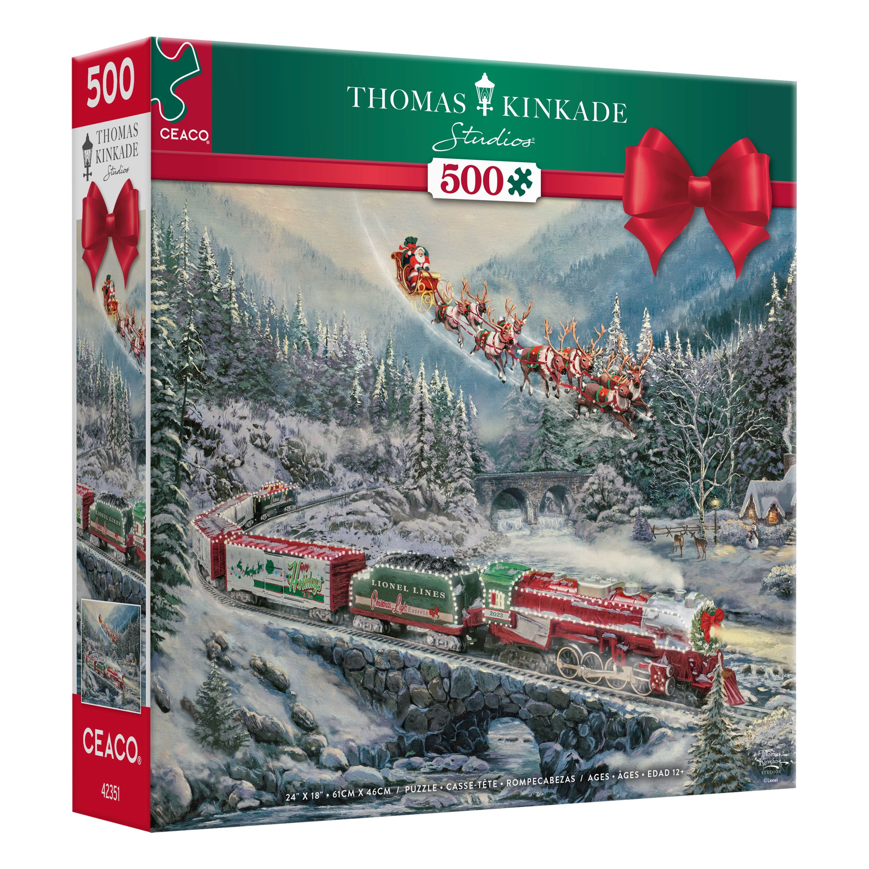 Ceaco 500-Piece Tis the Season Christmas Light Express Interlocking Jigsaw Puzzle