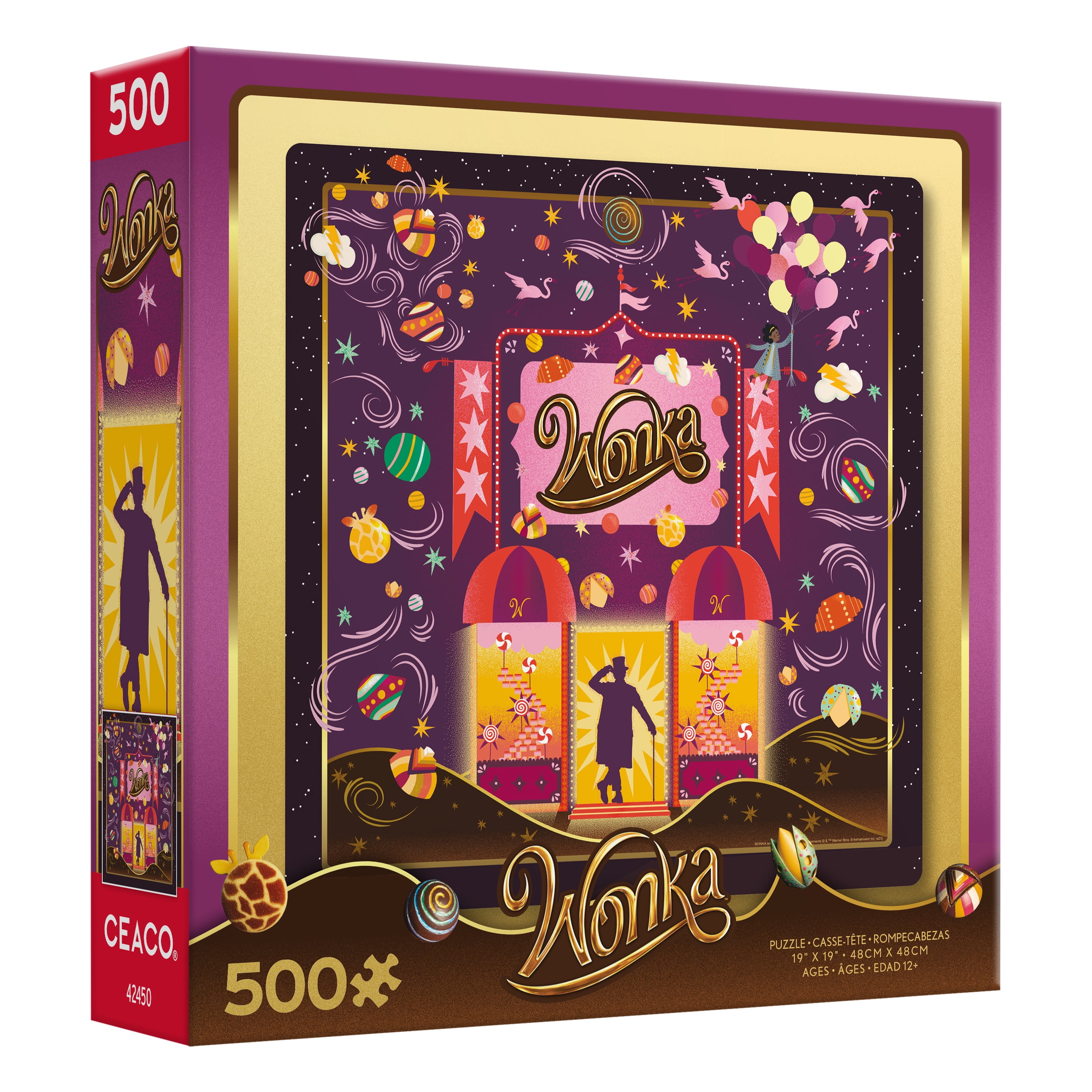Ceaco 500 Piece Wonka, Chocolate Fantasy Interlocking Jigsaw Puzzle