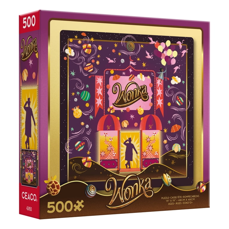 Ceaco 500 Piece Wonka, Chocolate Fantasy Interlocking Jigsaw Ceaco 500 Piece Wonka, Chocolate Fantasy Interlocking Jigsaw