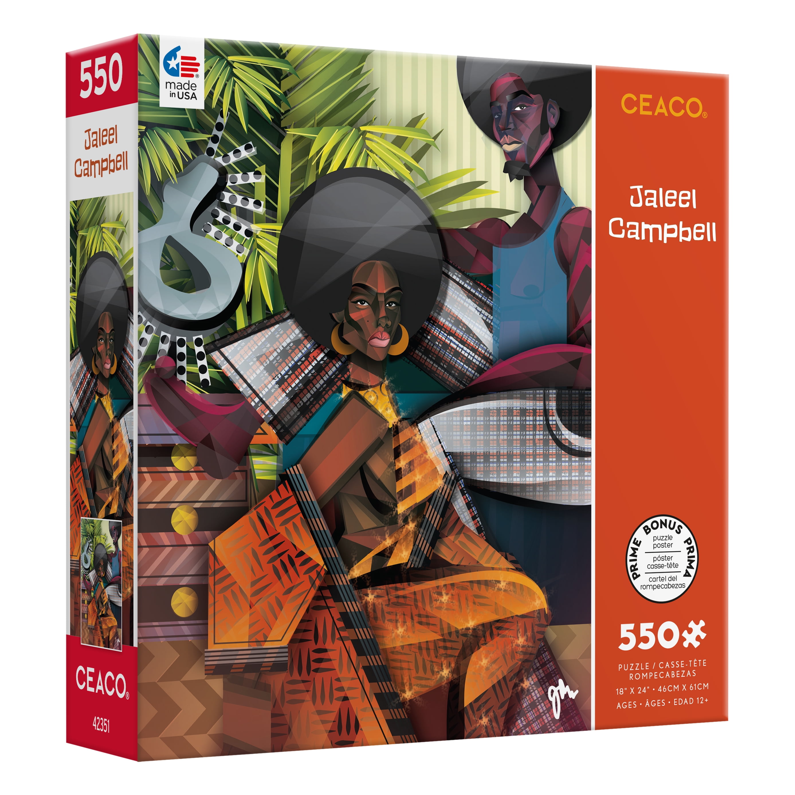 Ceaco - Jaleel Campbell - Just A Touch - 550 Piece Interlocking Jigsaw Puzzle