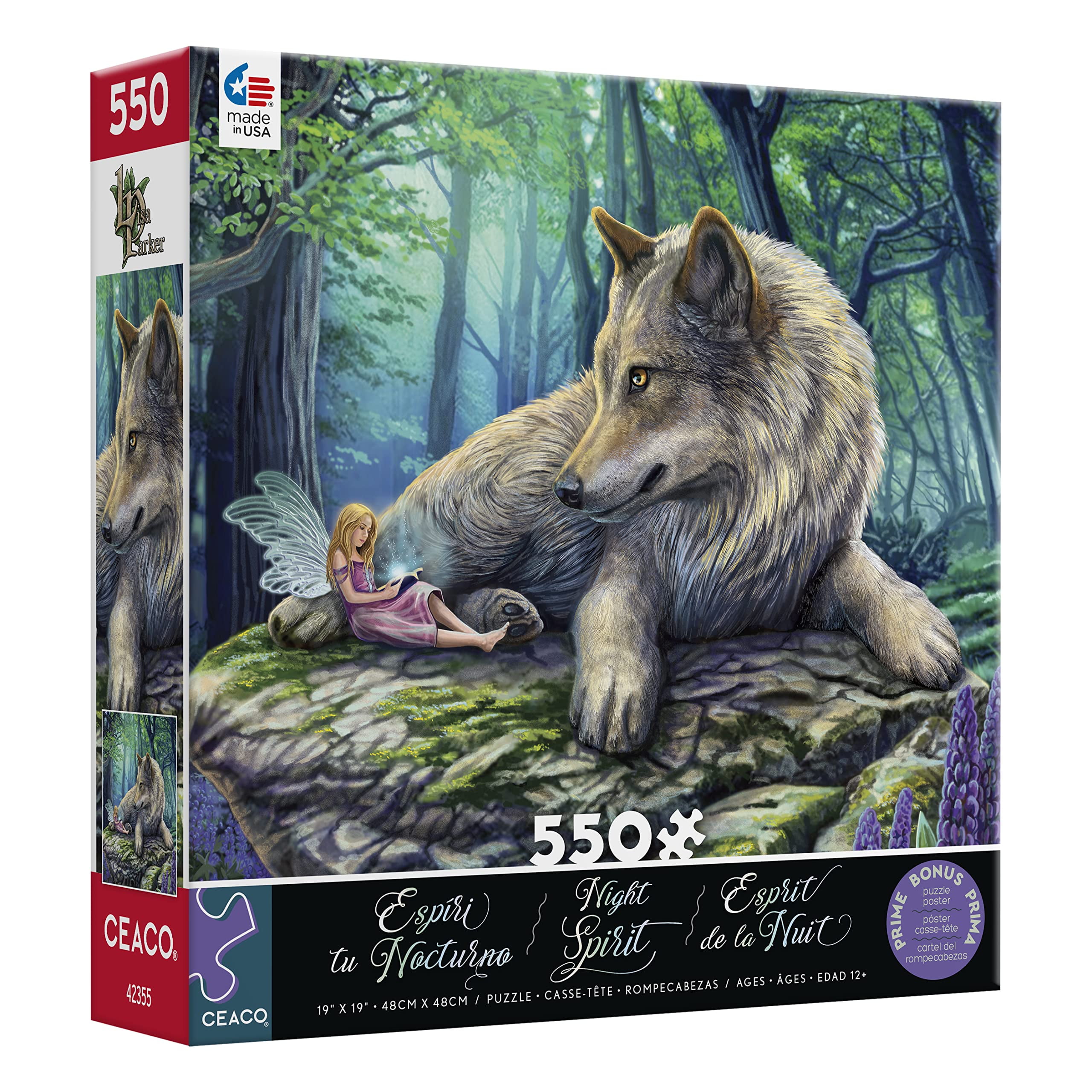 Ceaco 550-Piece Lisa Parker Night Spirit Fairy Stories Interlocking Jigsaw Puzzle