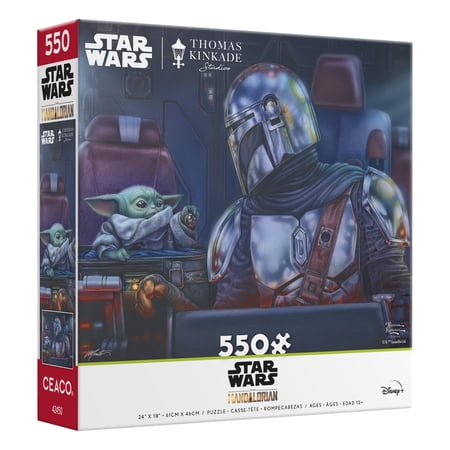 Ceaco 550-Piece Thomas Kinkade Mandalorian Two for the Road Interlocking Jigsaw Puzzle