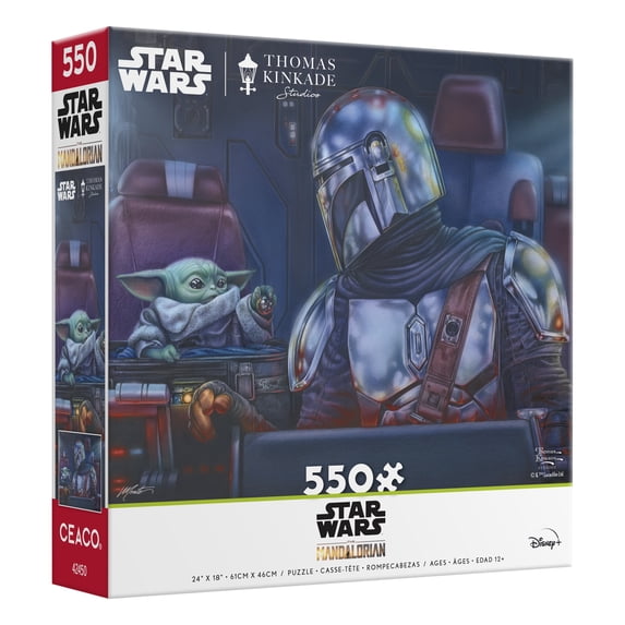 Ceaco 550-Piece Thomas Kinkade Mandalorian Two for the Road Interlocking Jigsaw Puzzle