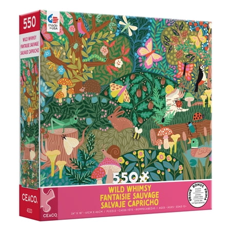 Ceaco 550- Wild Whimsy Woodland Whimsy Interlocking Jigsaw Puzzle