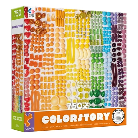 Ceaco 750-Piece Colorstory - Candy Interlocking Jigsaw Puzzle