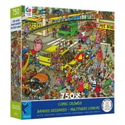 Ceaco 750-Piece Comic Crowds Street Scene Interlocking Jigsaw Puzzle