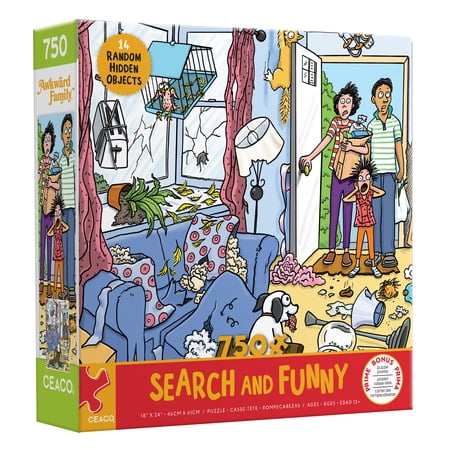 Ceaco 750-Piece Search and Funny Puppy Love Interlocking Jigsaw Puzzle