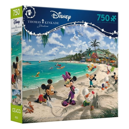 Ceaco - Disney - Mickey & Minnie in Florida - 750 Piece Interlocking Jigsaw Puzzle