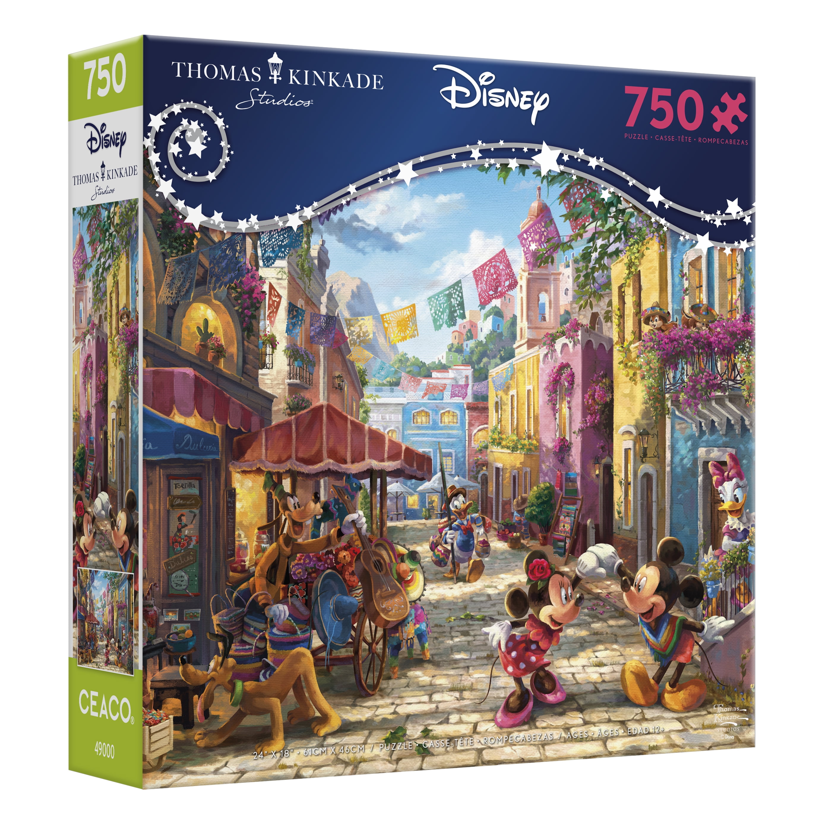  Ceaco - Thomas Kinkade - Disney Dreams Collection - Mickey and  Minnie in Mexico - 2000 Piece Jigsaw Puzzle : Toys & Games