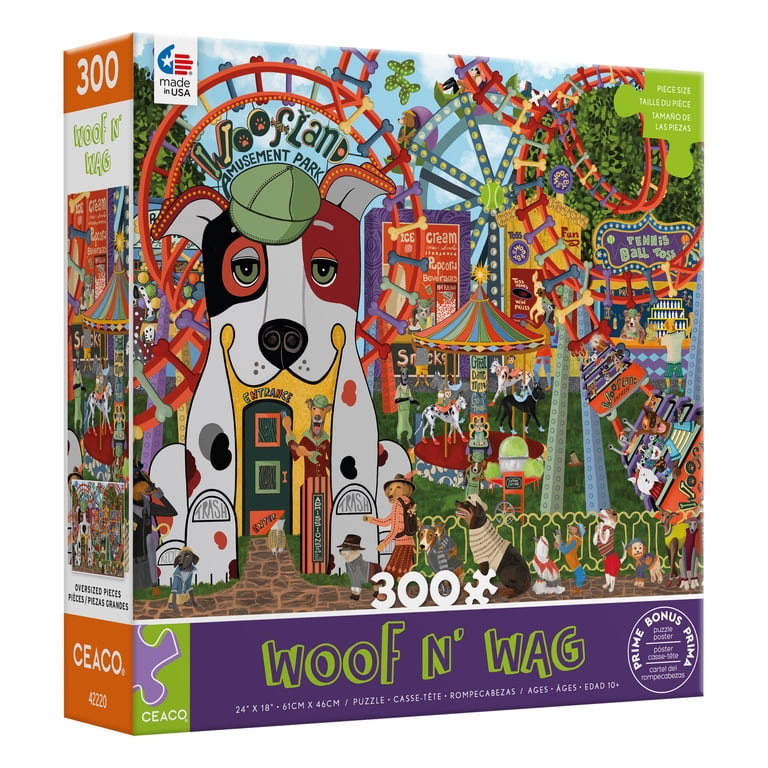 アミューズメントメダル.約24.8Kg（箱込み）統一絵柄.1枚5g Ceaco Amusement Bark Disney 300 Piece Jigsaw Puzzle - Walmart.com