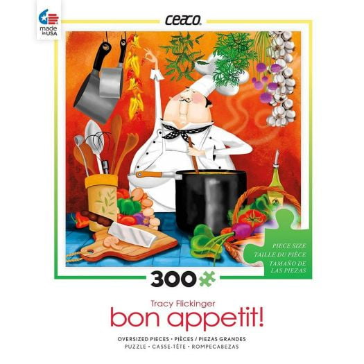 Ceaco Bon Appetit Chef In Kitchen Puzzle, 300 Piece