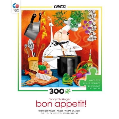 Ceaco Bon Appetit Chef In Kitchen Puzzle, 300 Piece