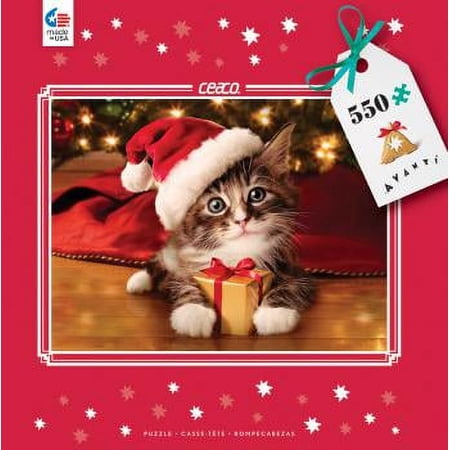 Ceaco - Christmas - Avanti - Precious Kitty - 550 Piece Interlocking Jigsaw Puzzle