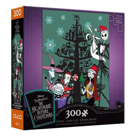 Ceaco 300-Piece Nightmare Before Christmas Christmas Tree Interlocking Jigsaw Puzzle