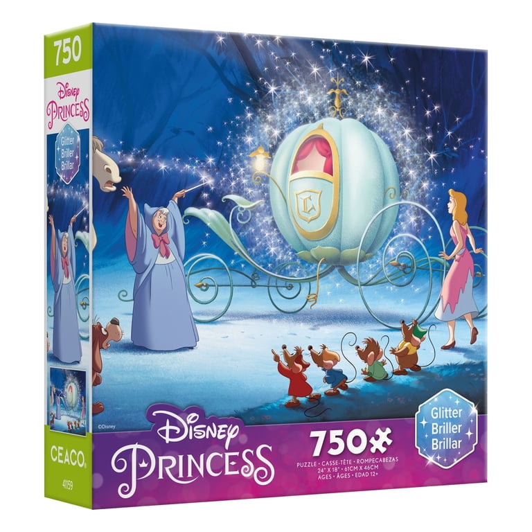 Ceaco Cinderella's Carriage (Disney Princess) Glitter 750 Piece