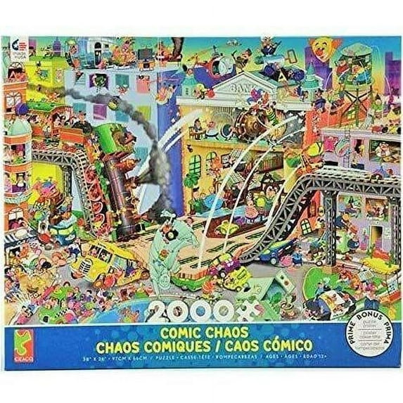 Ceaco - Comic Chaos - Who Robbed the Bank - 2000 Piece Jigsaw Puzzle