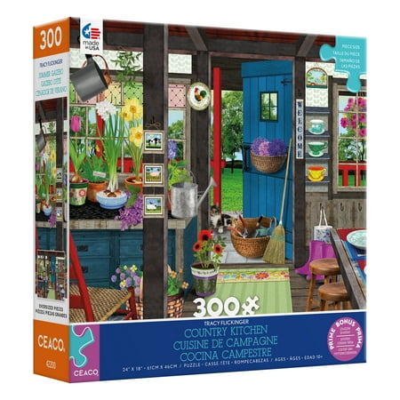 Ceaco - Tracy Flickinger - Country Kitchen - 300 Piece Interlocking Jigsaw Puzzle