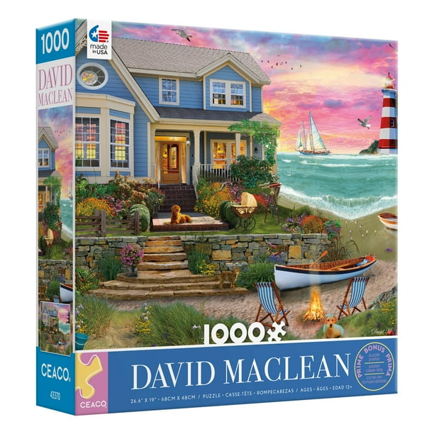 Ceaco David Maclean Heart Beach 1000 Piece Interlocking Jigsaw