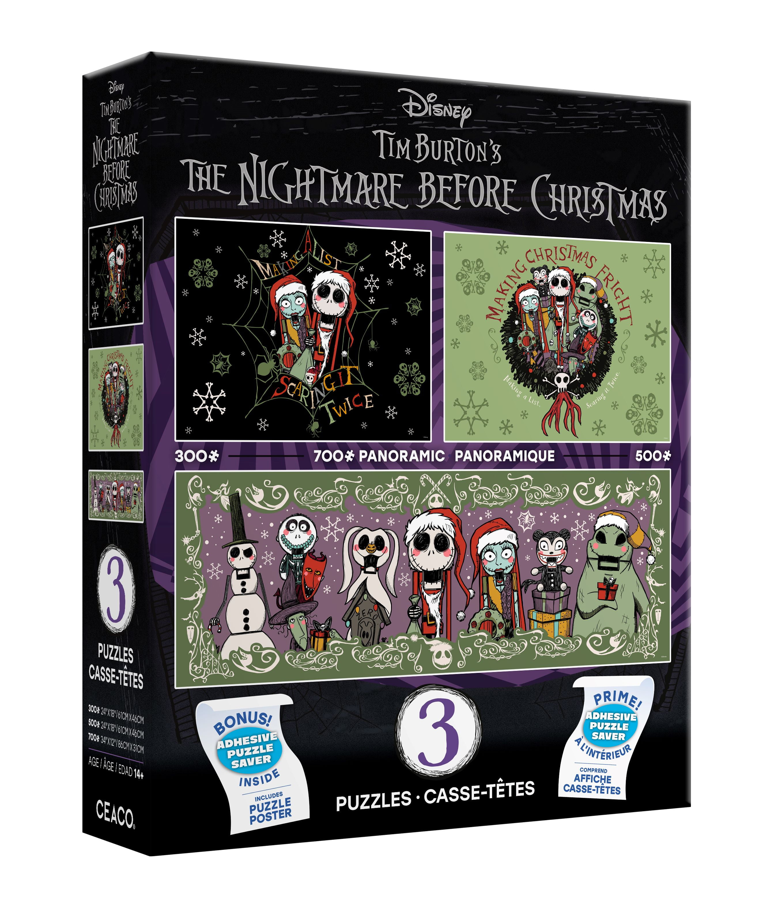 Ceaco Disney 3 In 1 Nightmare Before Chirstmas Multipack