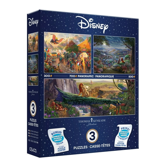 Ceaco Disney 3 in 1 Classic Multipack Jigsaw Puzzle
