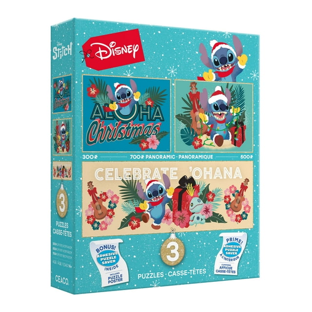 Ceaco Disney 3 in 1 Stitch Multipack Jigsaw Puzzle