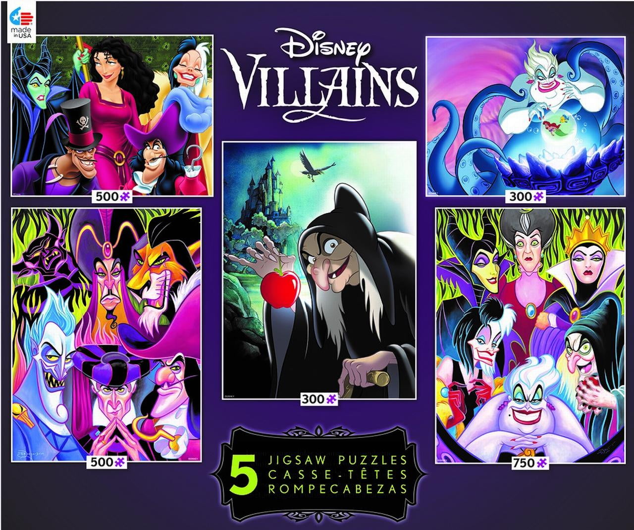 Ceaco Disney 5 in 1 Multipack Villlains 2 5 In 1 Multipack Jigsaw