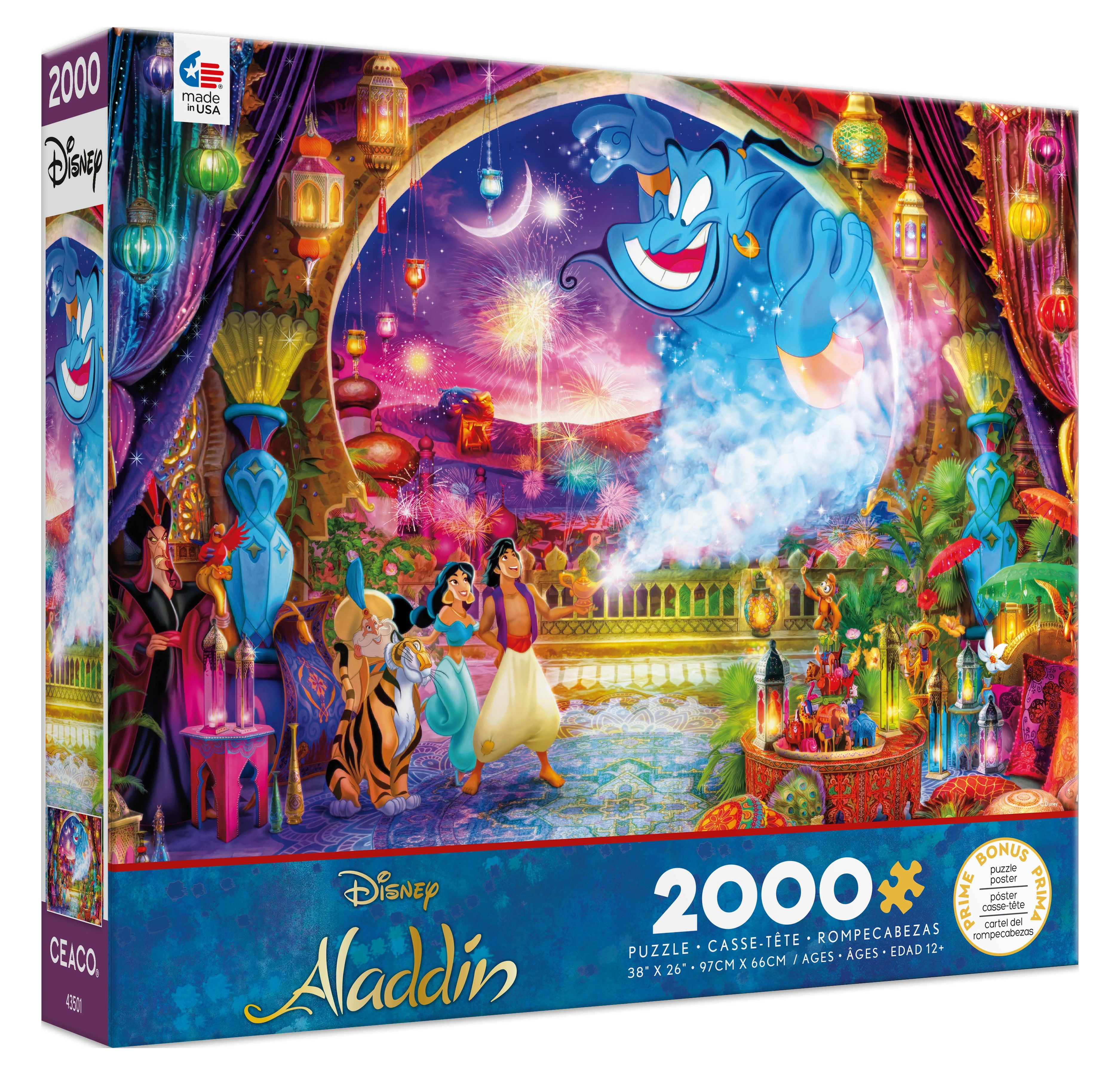 Ceaco - Disney - Aladdin - 2000 Piece Interlocking Jigsaw Puzzle