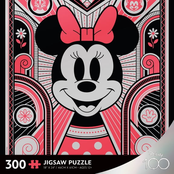 Ceaco Disney Deco Luxe Minnie 300 Piece Interlocking Jigsaw Puzzle