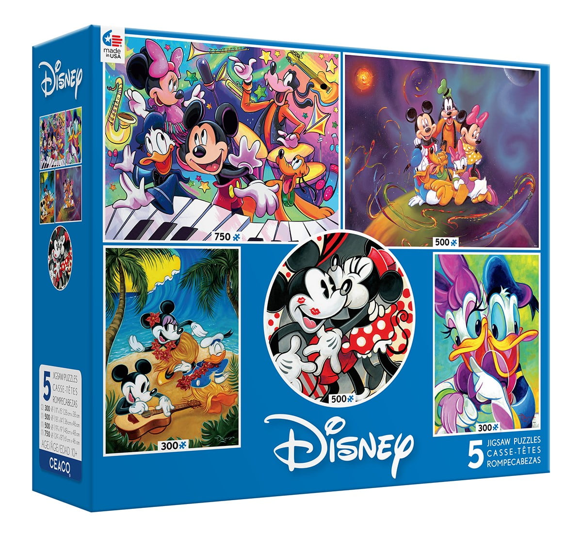 Ceaco Disney Disney Classics 5 In 1 Multipack Interlocking Jigsaw