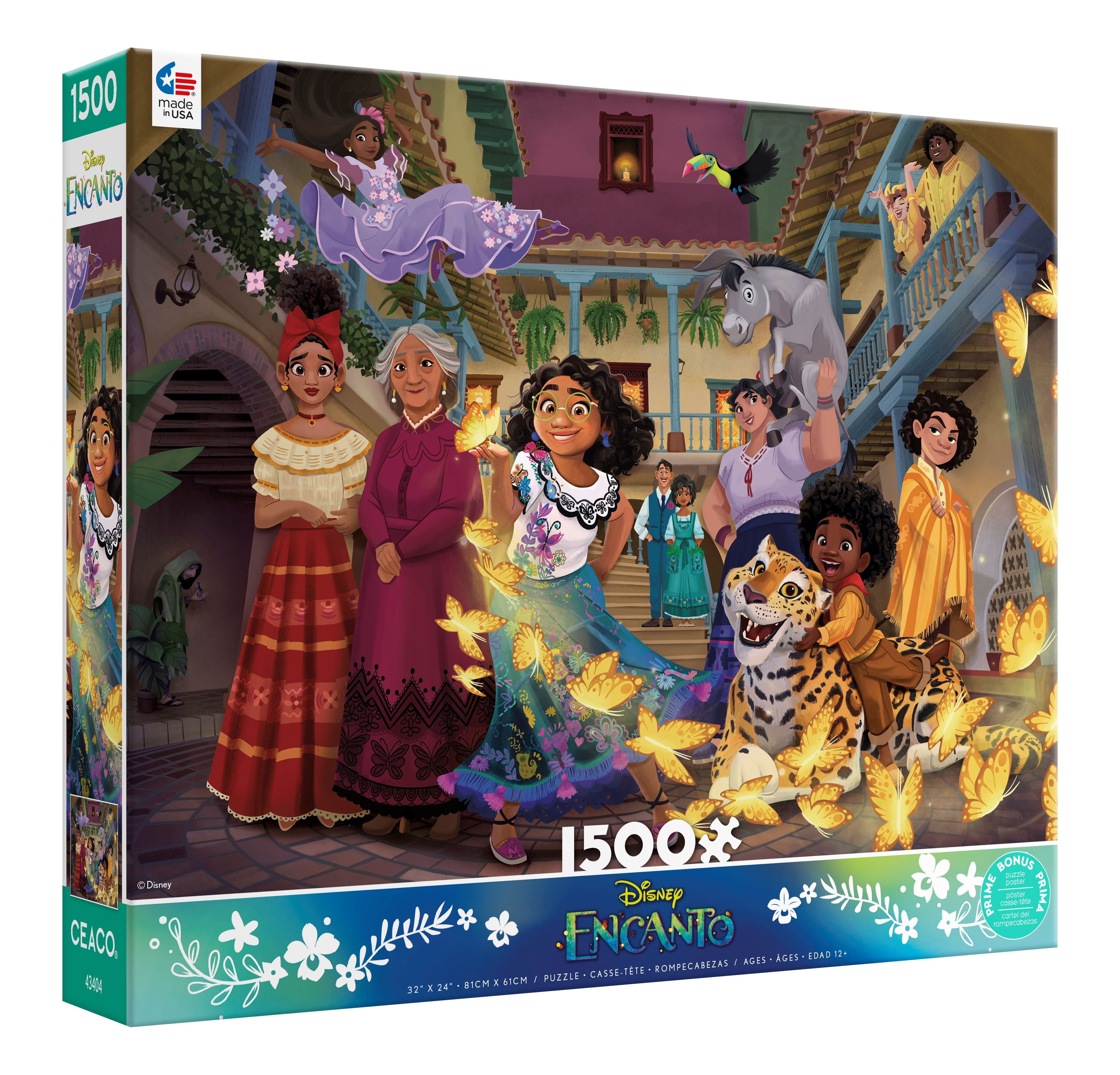 Ceaco Disney Encanto Courtyard 1500 Piece Interlocking Jigsaw Puzzle